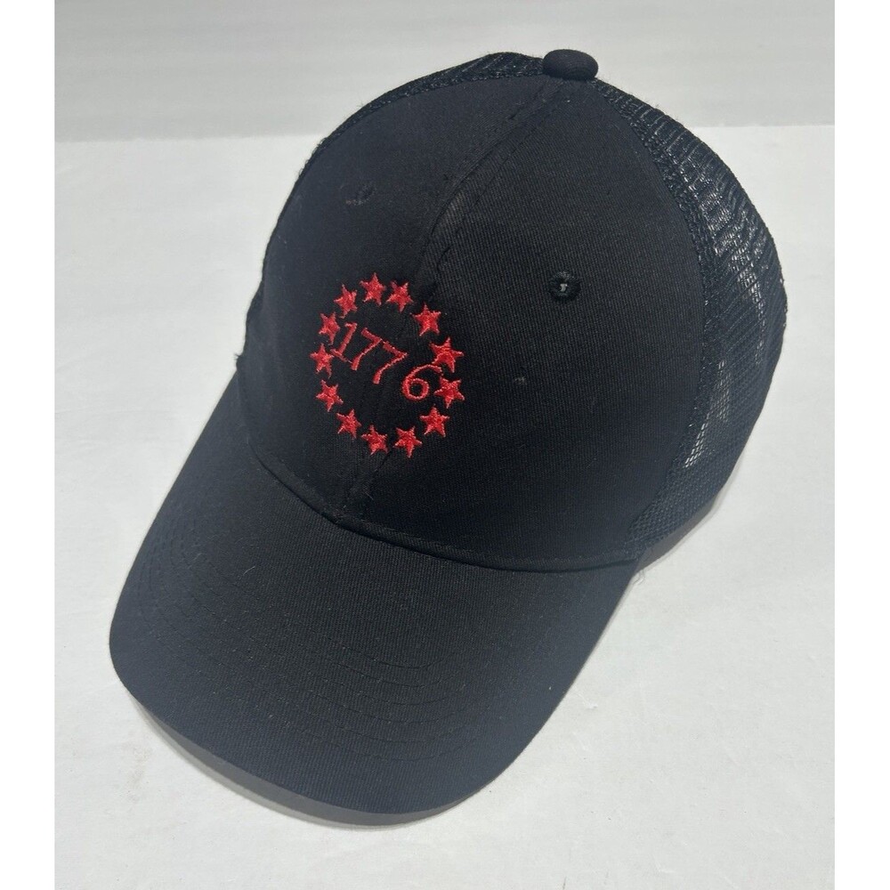1776 Patriotic Embroidered Mesh Back Trucker Hat